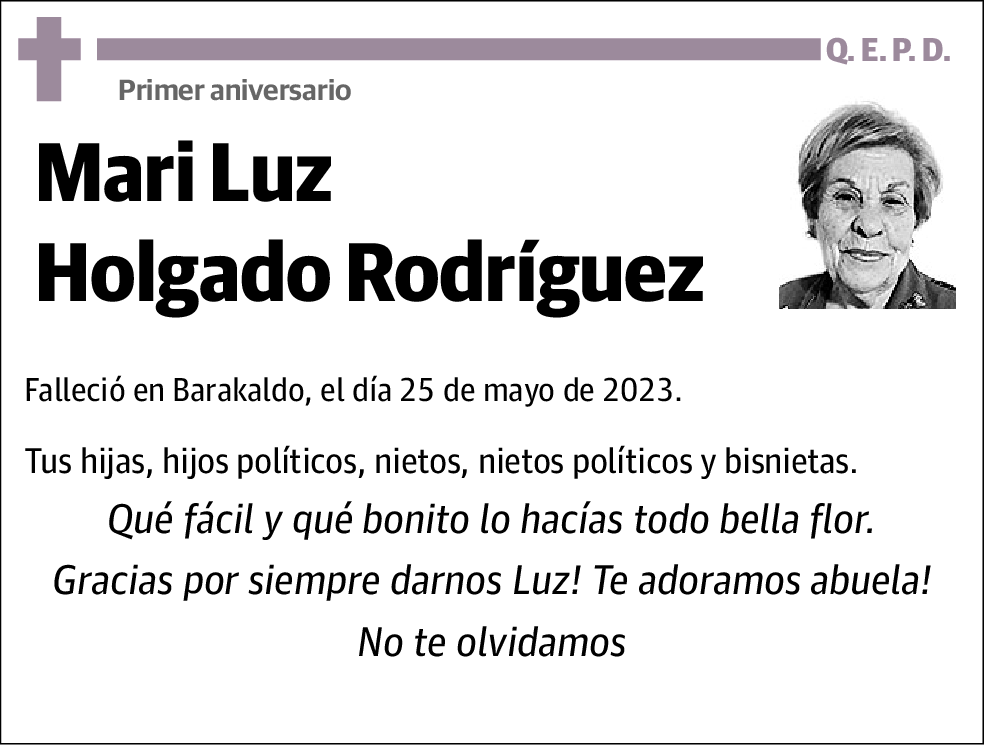 Mari Luz Holgado Rodríguez