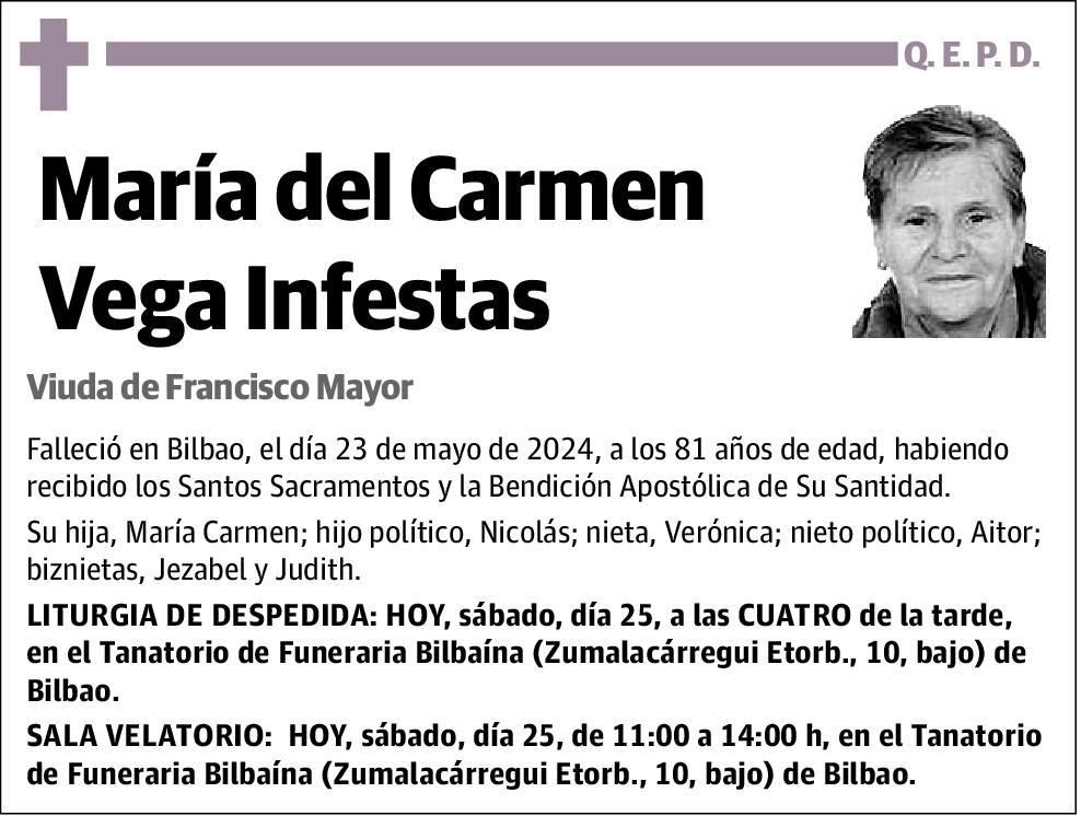 Maria del Carmen Vega Infestas