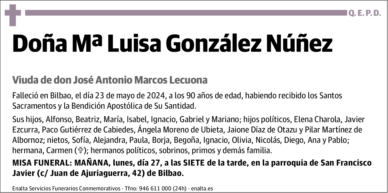 Mª Luisa González Núñez