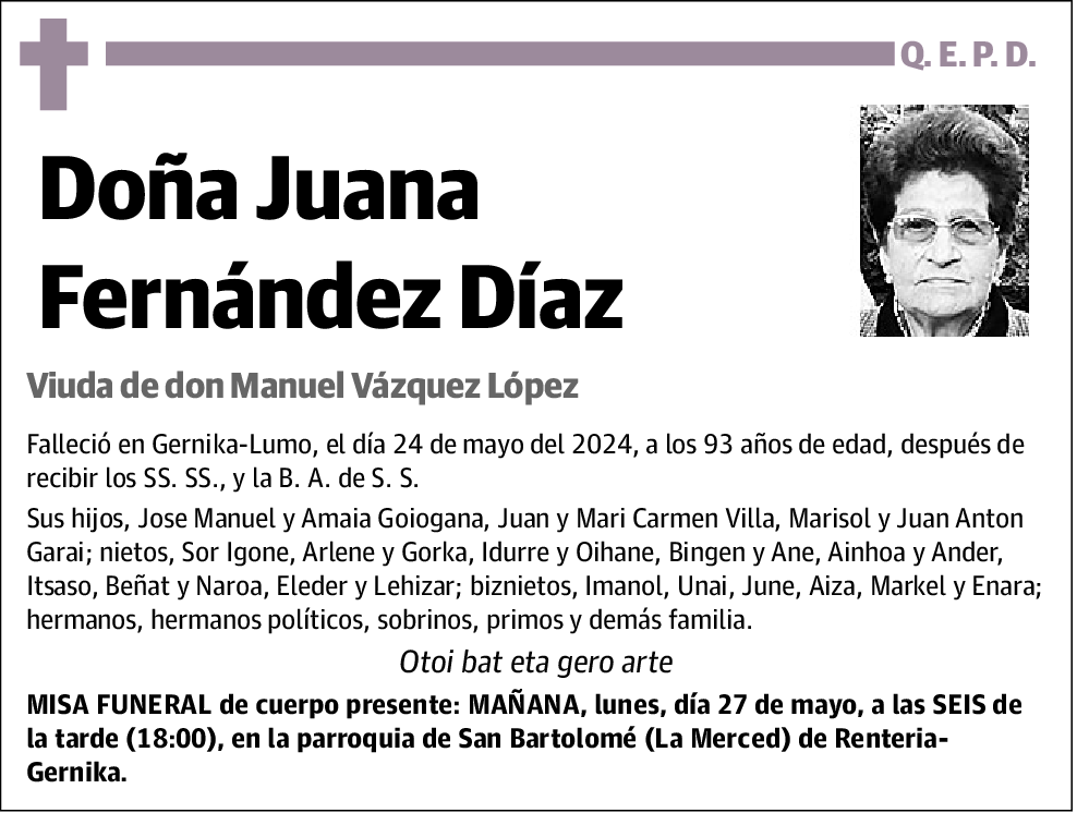 Juana Fernández Díaz