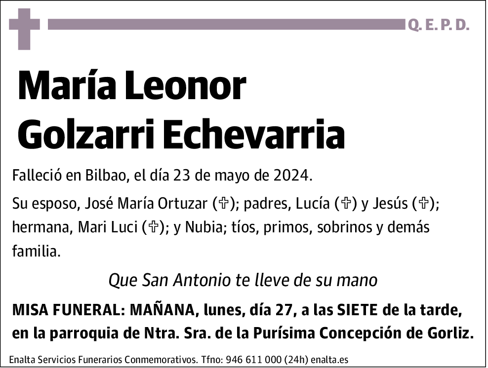 María Leonor Golzarri Echevarria