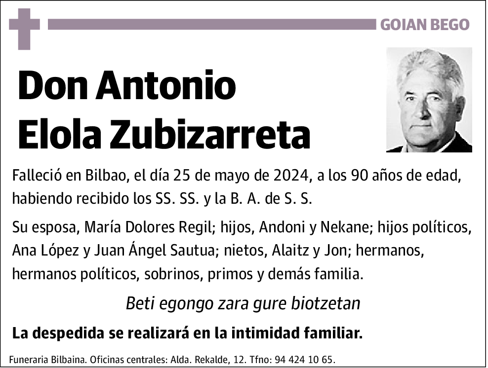 Antonio Elola Zubizarreta