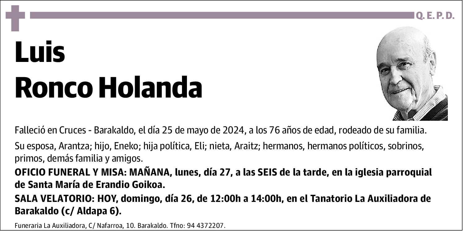 Luis Ronco Holanda