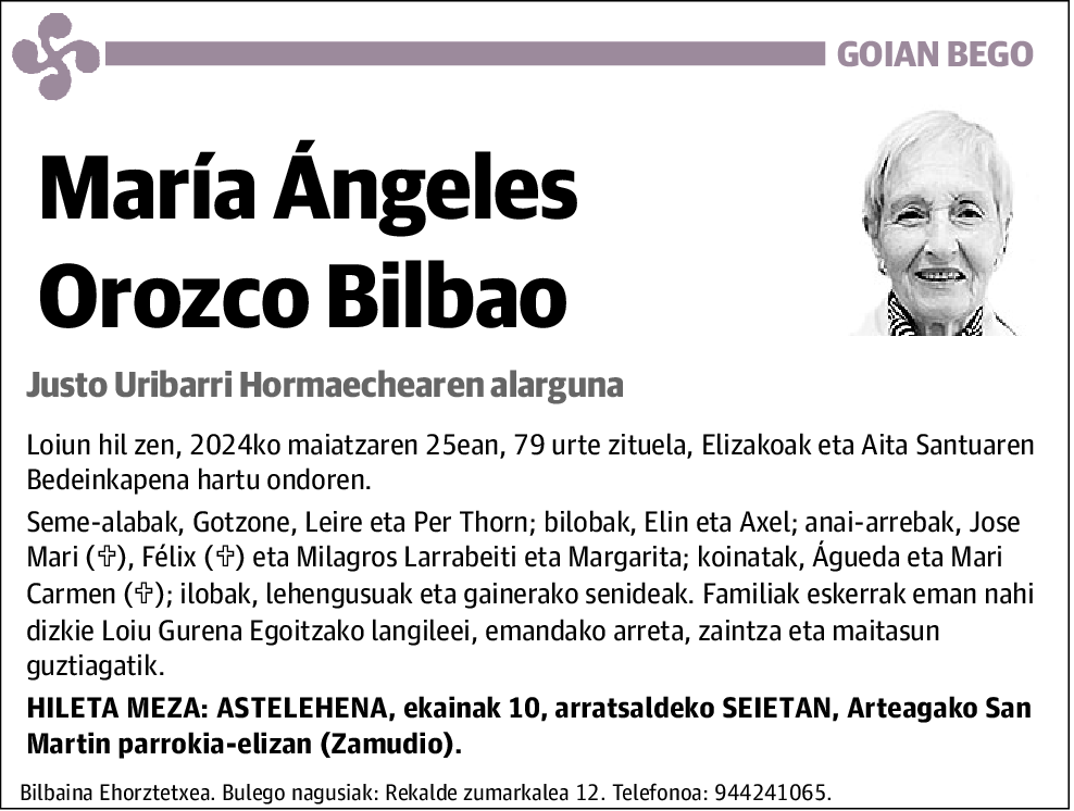 María Ángeles Orozco Bilbao