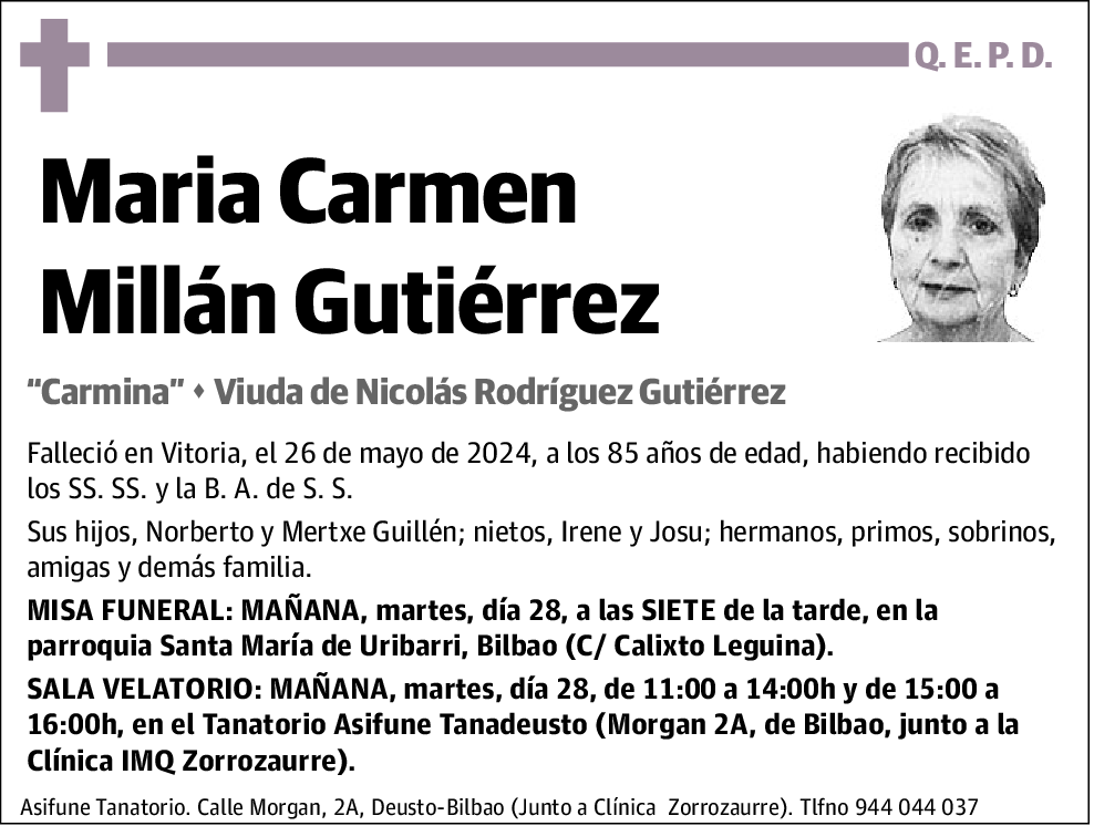 Maria Carmen Millán Gutiérrez