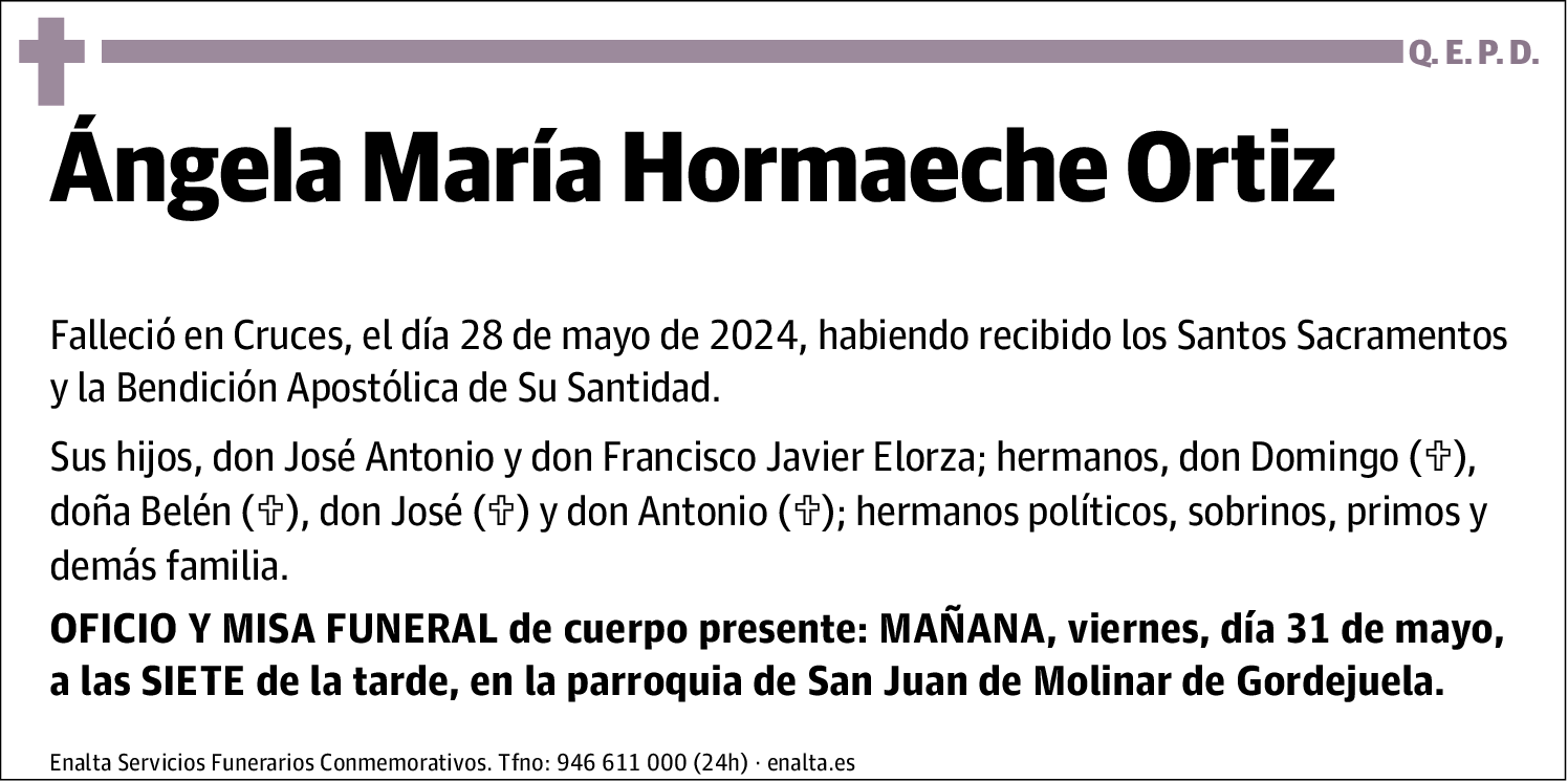 Ángela María Hormaeche Ortiz