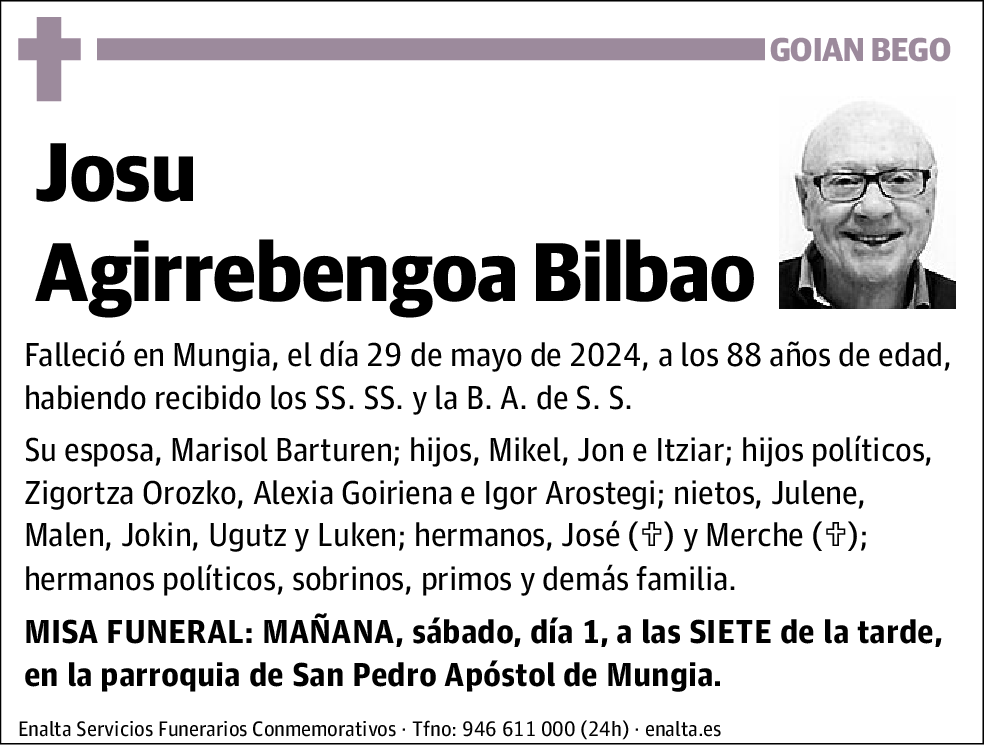 Josu Agirrebengoa Bilbao