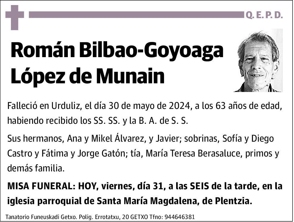 Román Bilbao-Goyoaga López de Munain