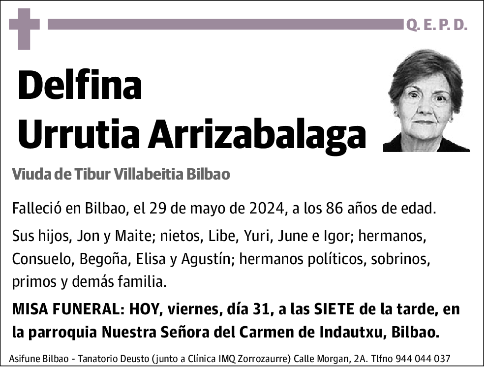 Delfina Urrutia Arrizabalaga