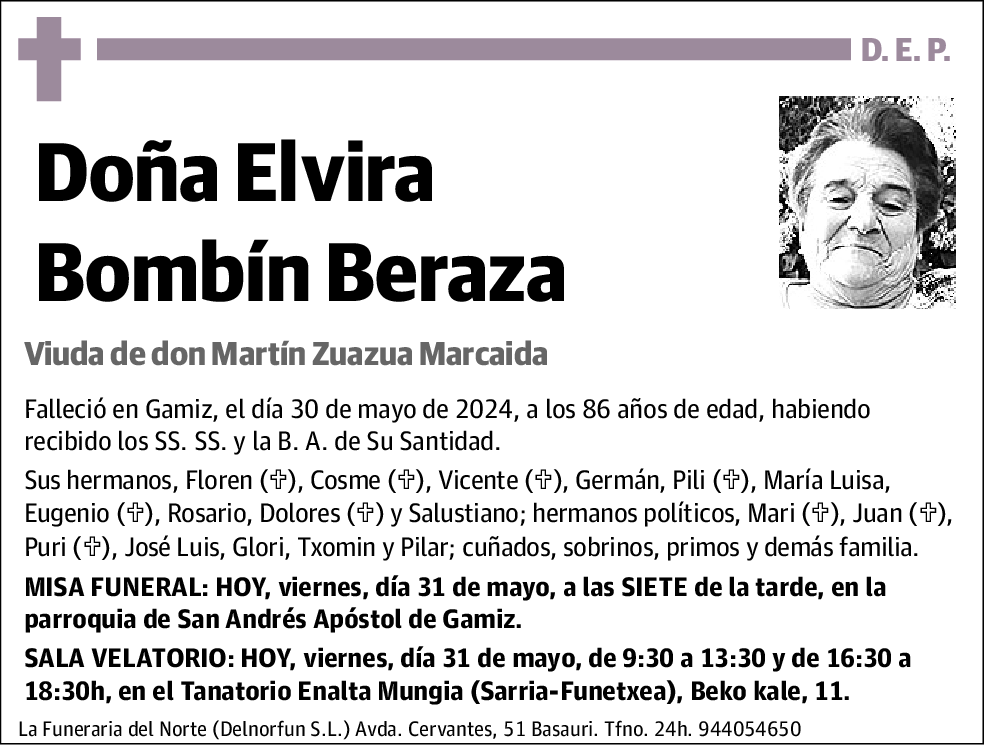 Elvira Bombín Beraza