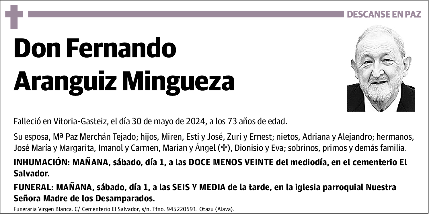 Fernando Aranguiz Mingueza