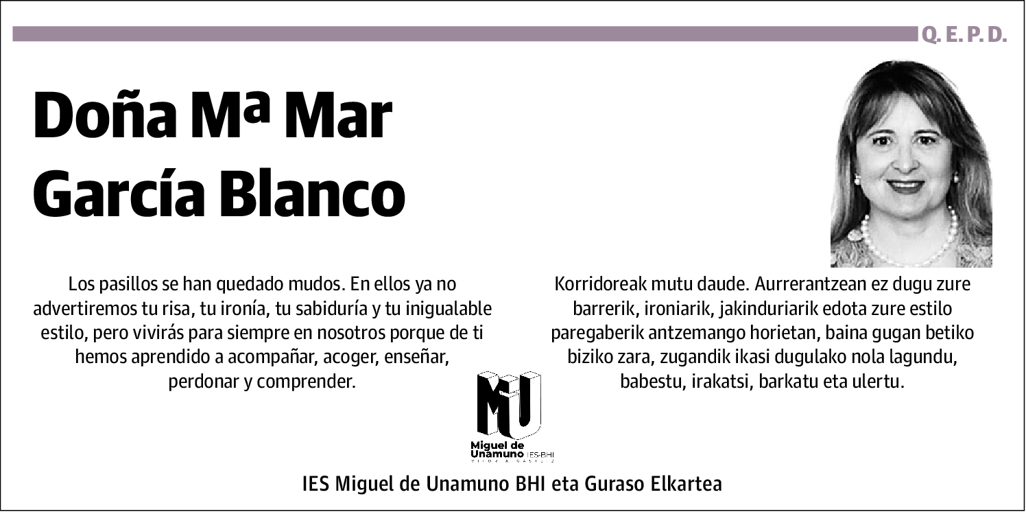 Doña Maria Mar Garcia Blanco