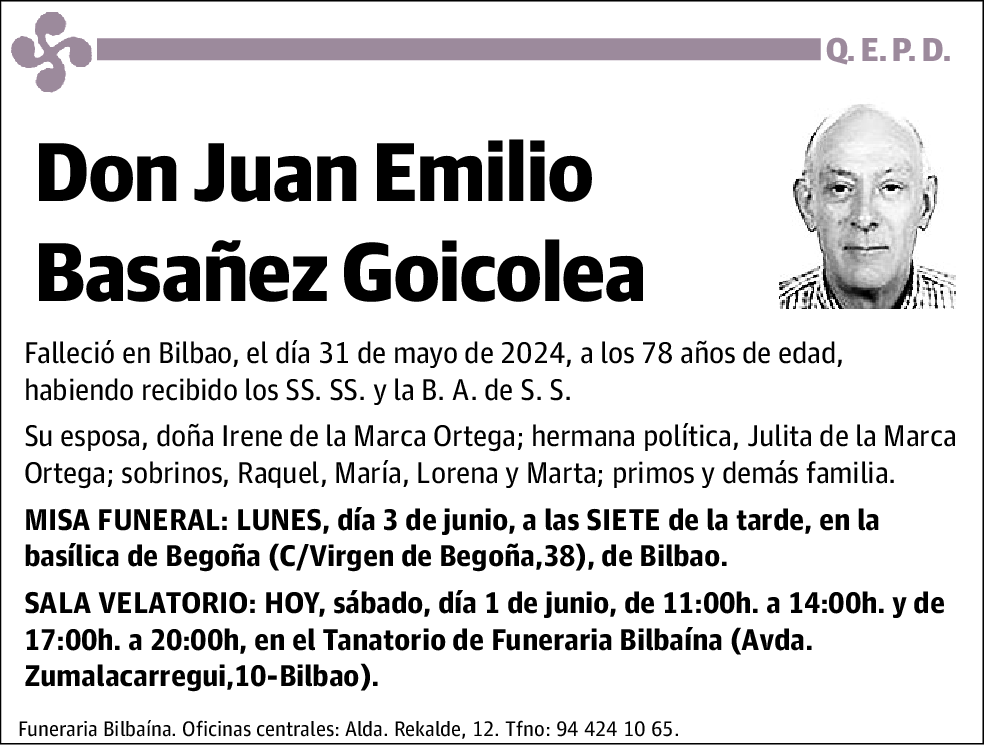 Juan Emilio Basañez Goicolea