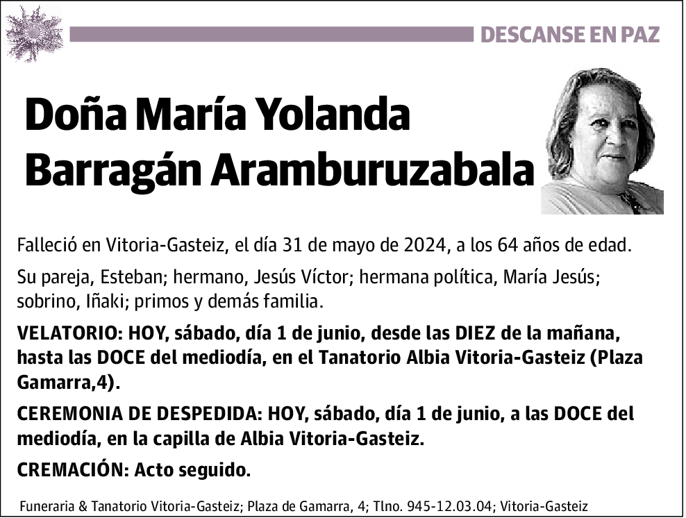 Maria Yolanda Barragan Aramburuzabala