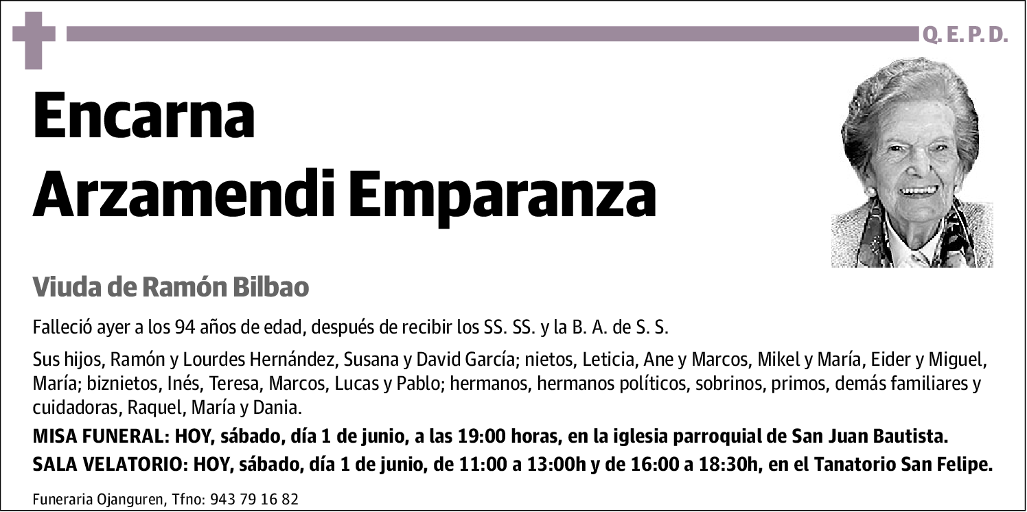 Encarna Arzamendi Emparanza