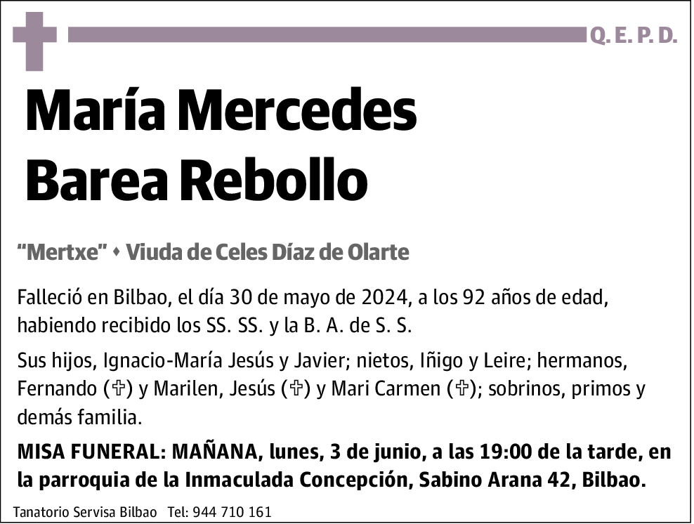 María Mercedes Barea Rebollo