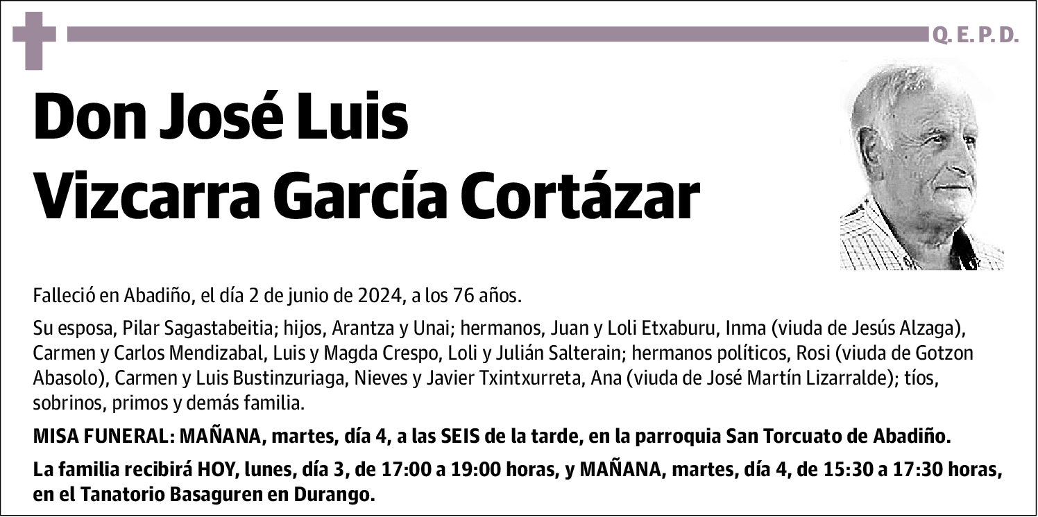 José Luis Vizcarra García Cortázar