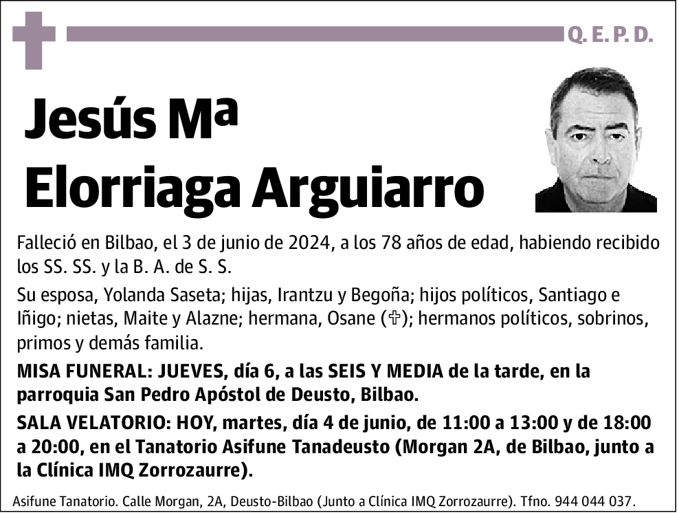 Jesús Mª Elorriaga Arguiarro