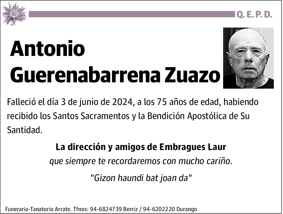 Antonio Guerenabarrena Zuazo