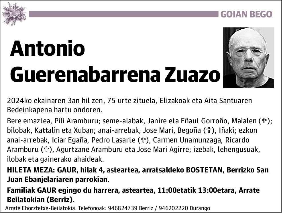 Antonio Guerenabarrena Zuazo