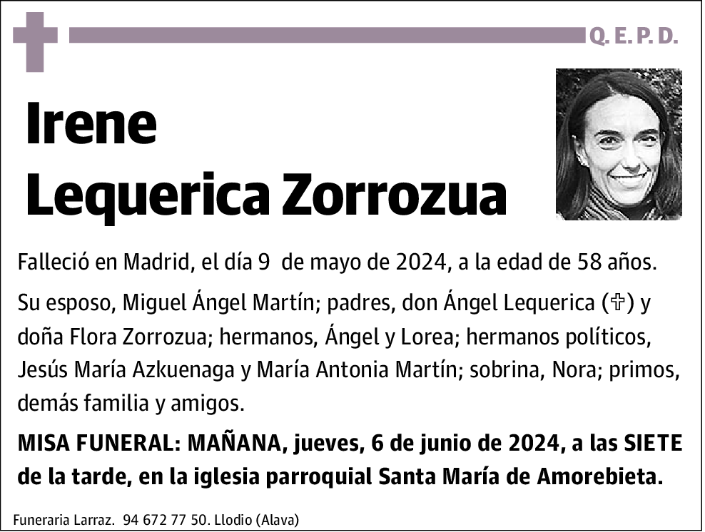 Irene Lequerica Zorrozua