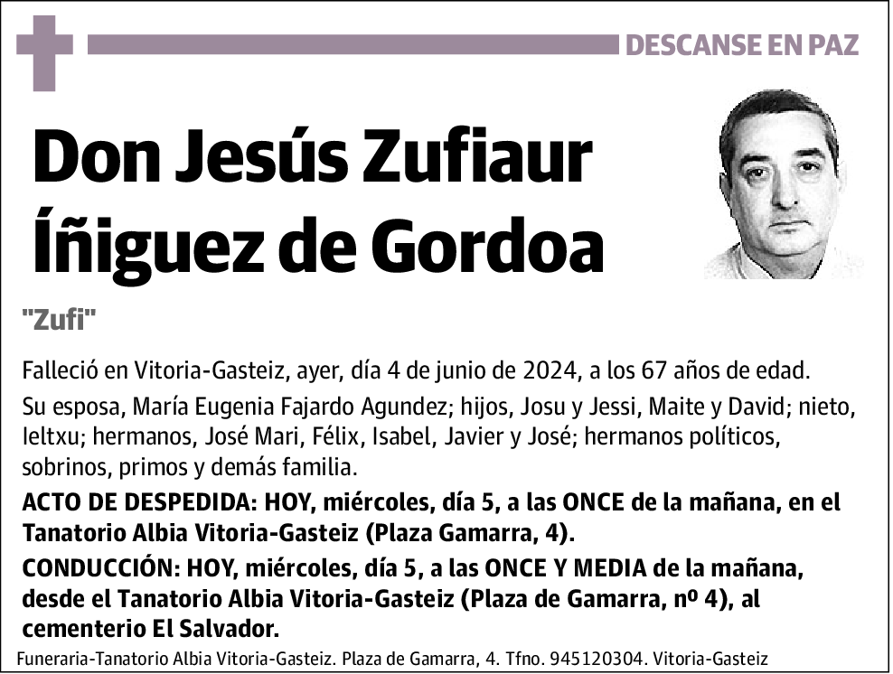 Jesús Zufiaur Íñiguez de Gordoa