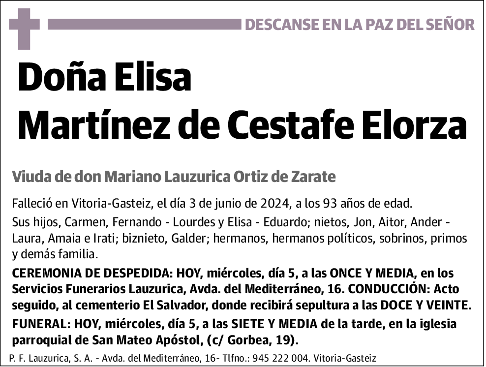 Elisa Martínez de Cestafe Elorza
