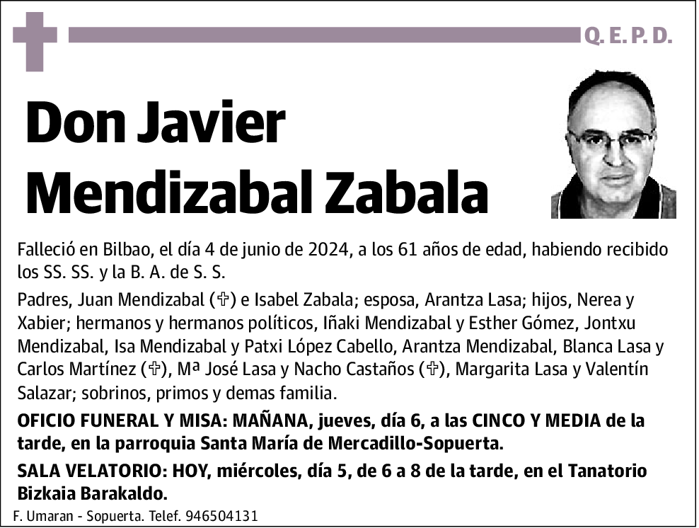 Javier Mendizabal Zabala