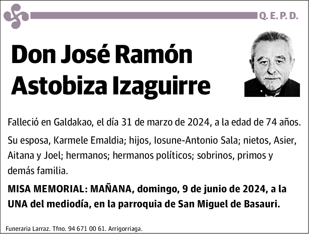 José Ramón Astobiza Izaguirre