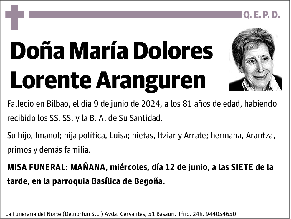 María Dolores Lorente Aranguren