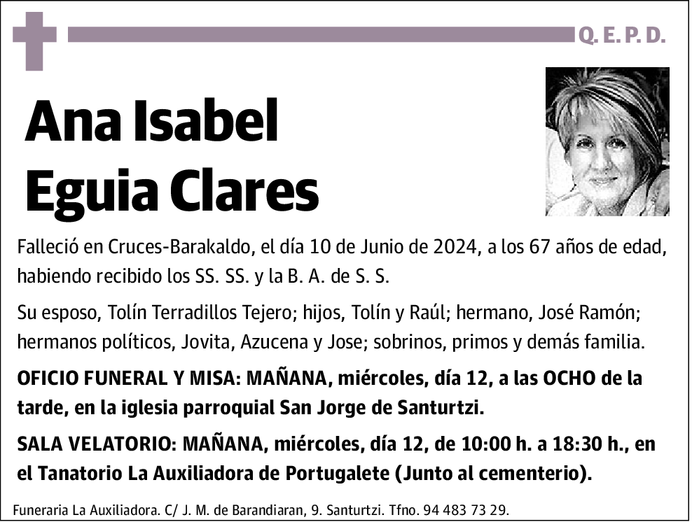 Ana Isabel Eguia Clares