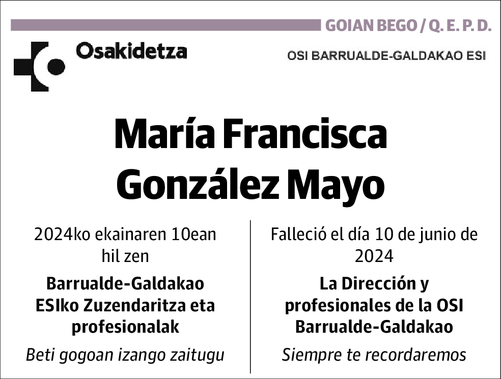 María Francisca González Mayo