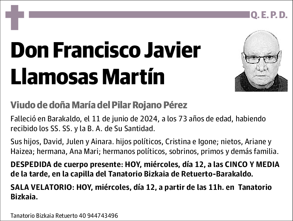 Francisco Javier Llamosas Martín