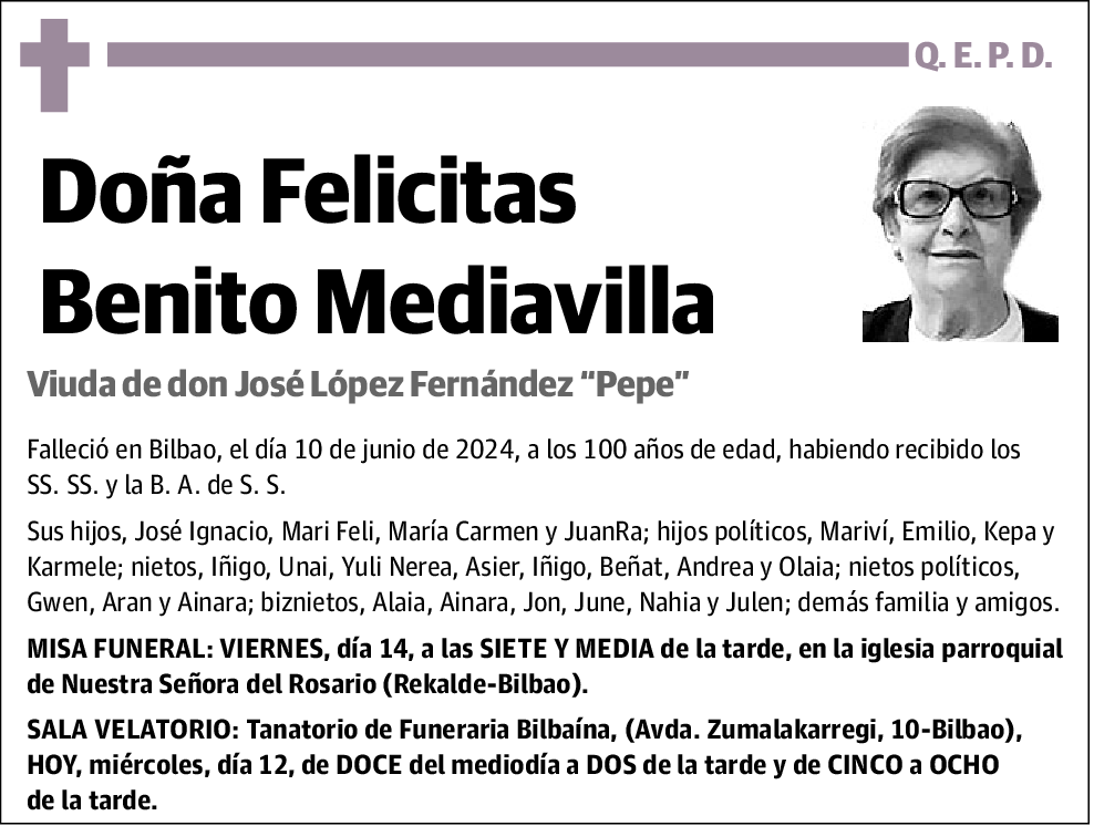 Felicitas Benito Mediavilla