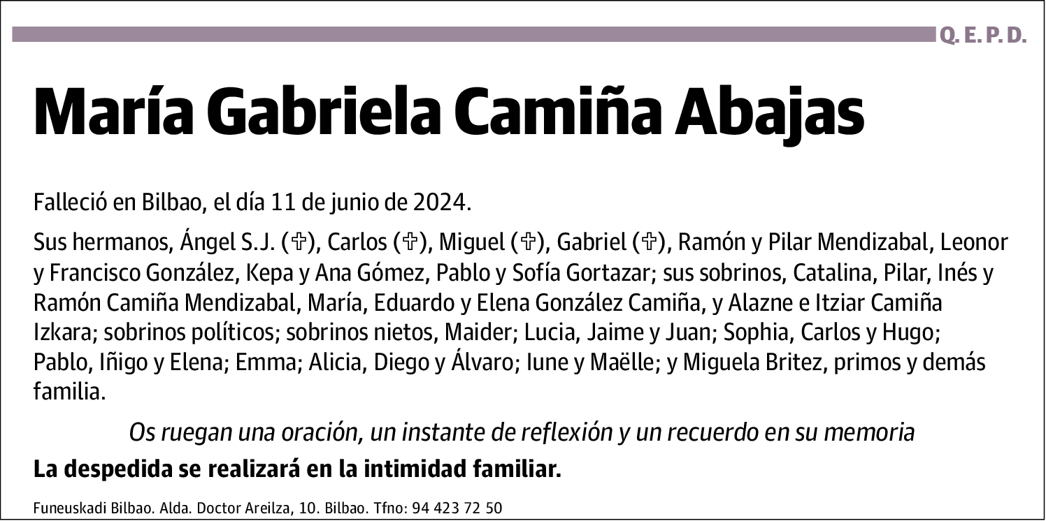 Maria Gabriela Camiña Abajas