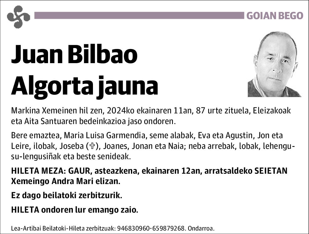 Juan Bilbao Algorta