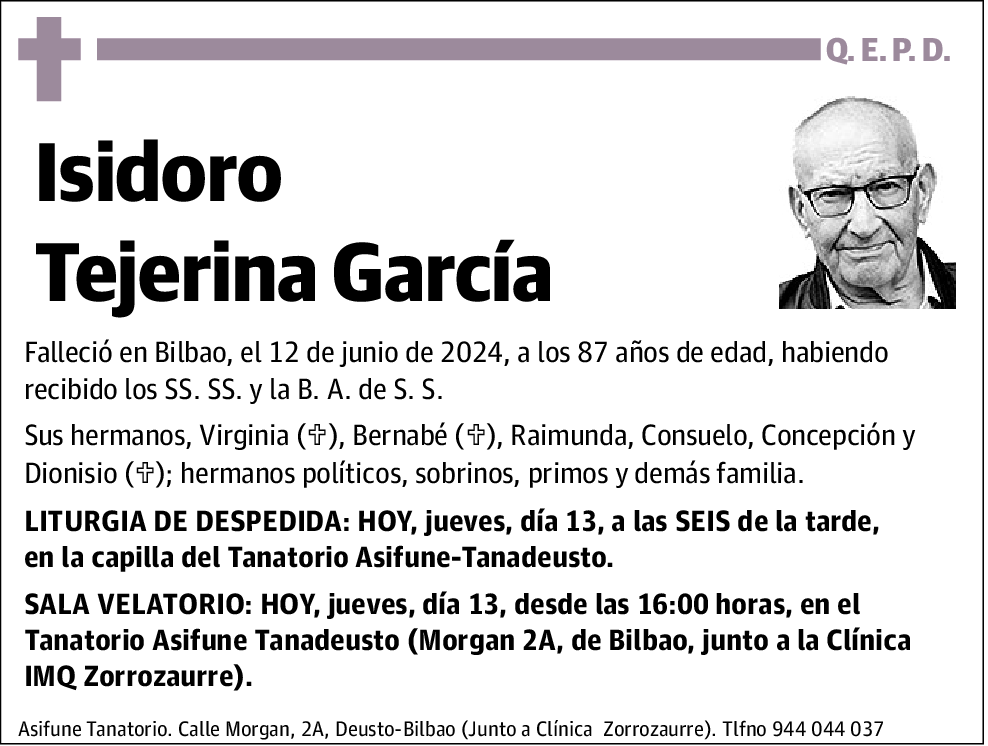 Isidoro Tejerina García