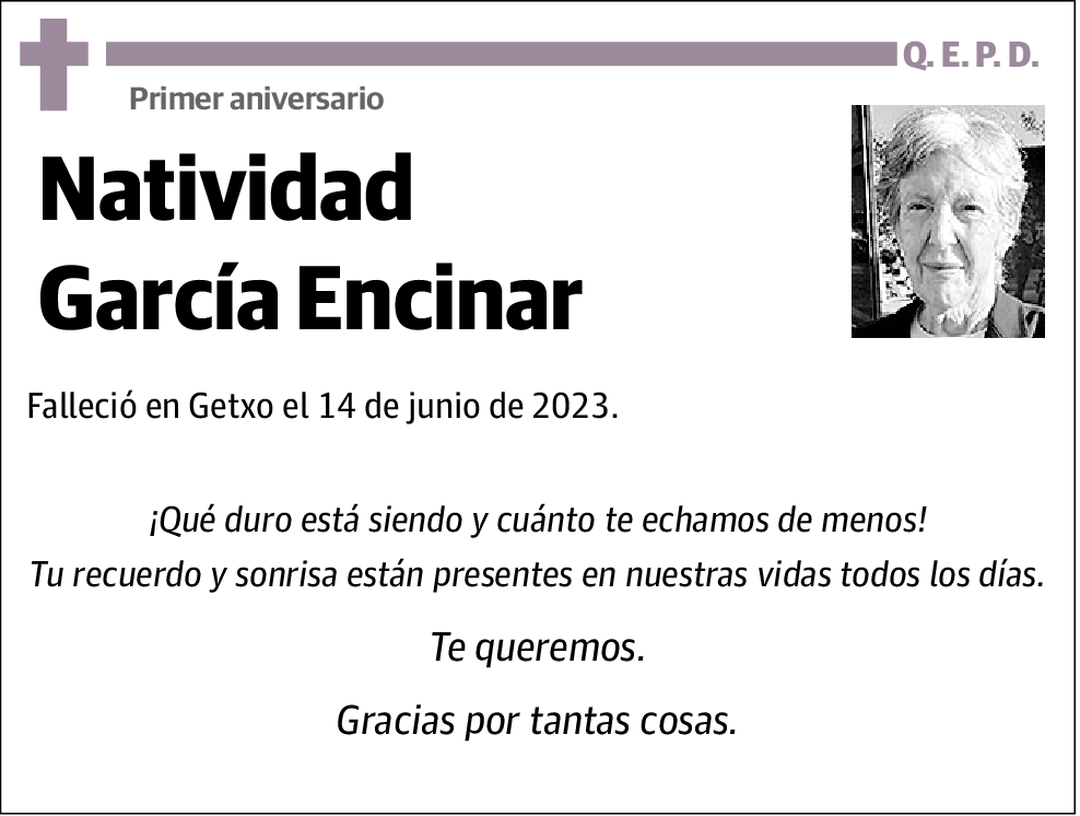 Natividad Garcia Encinar