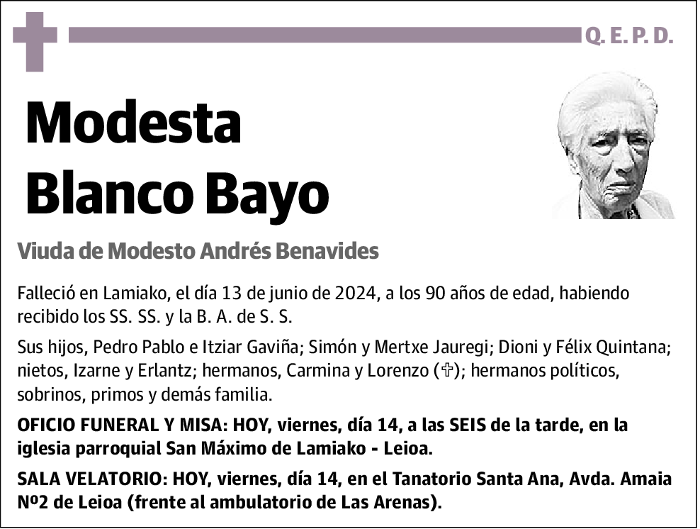 Modesta Blanco Bayo