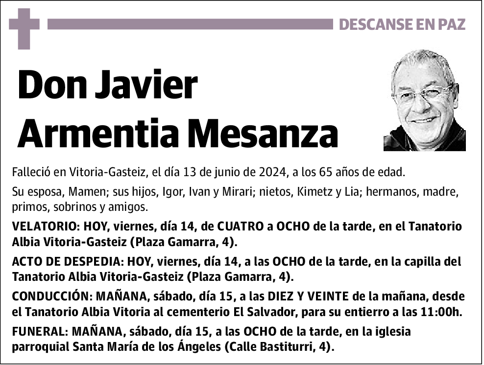 Javier Armentia Mesanza