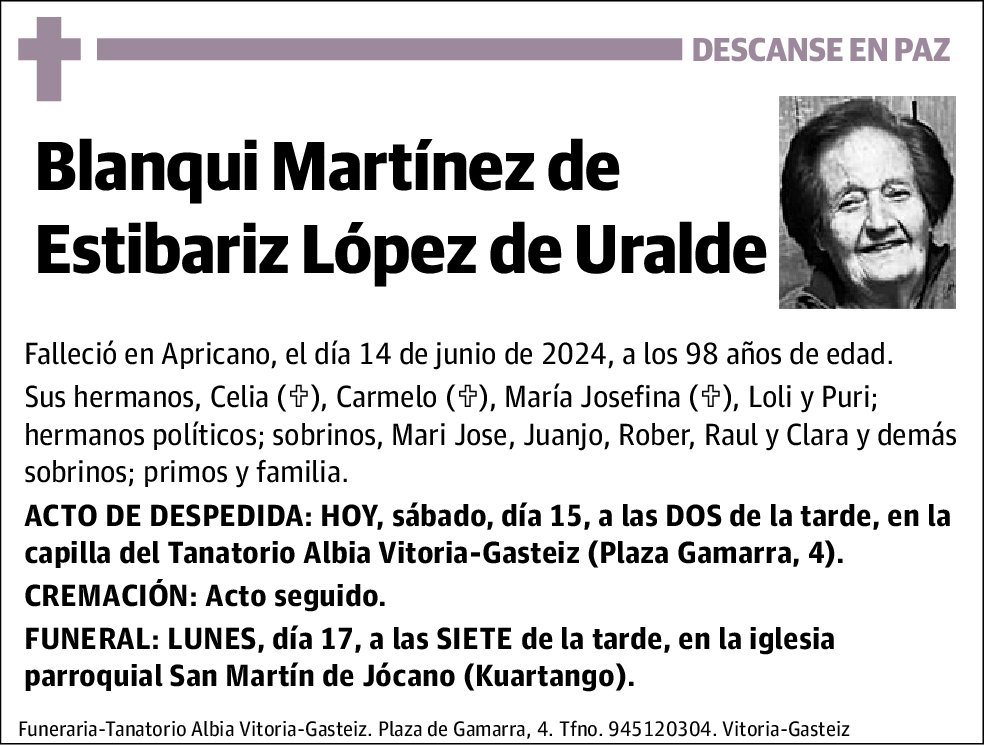Blanqui Martínez de Estibariz López de Uralde