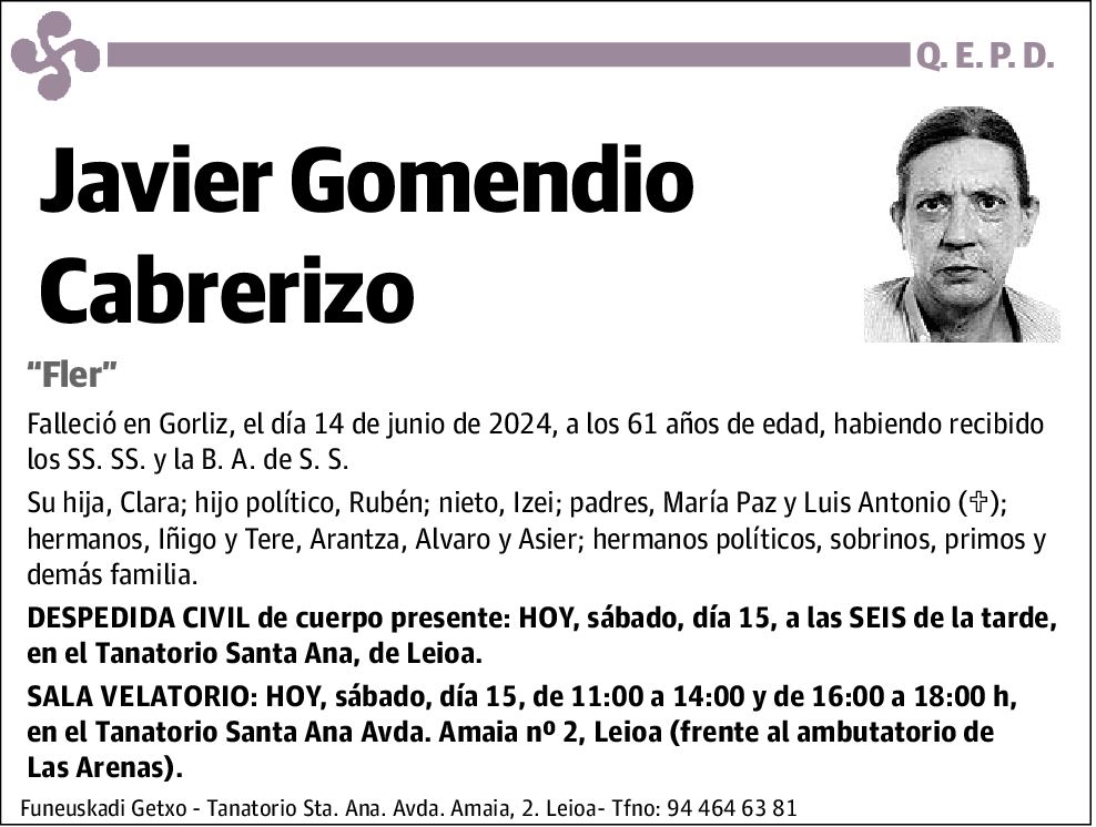 Javier Gomendio Cabrerizo