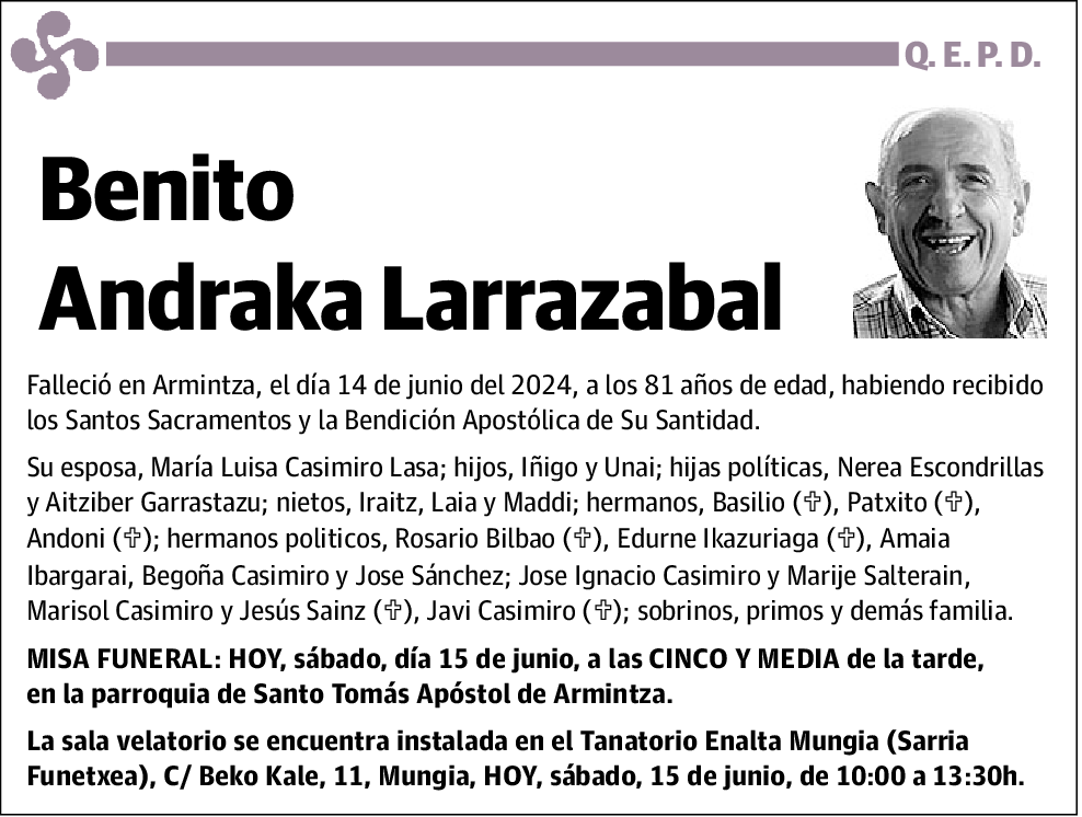 Benito Andraka Larrazabal