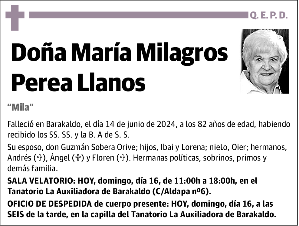 María Milagros Perea Llanos