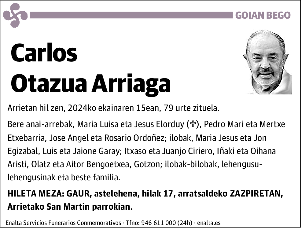 Carlos Otazua Arriaga