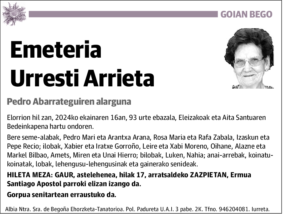 Emeteria Urresti Arrieta