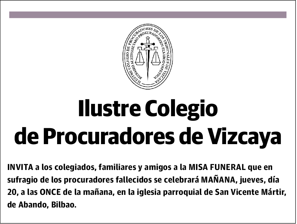 Ilustre Colegio de Procuradores de Vizcaya