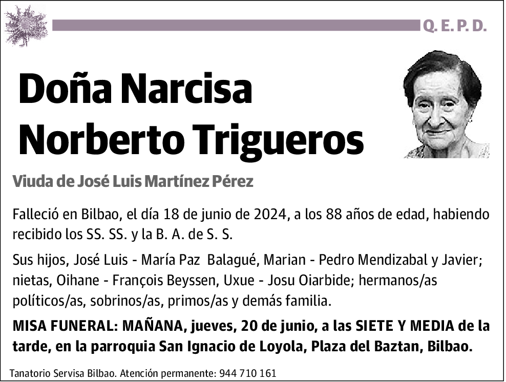 Narcisa Norberto Trigueros