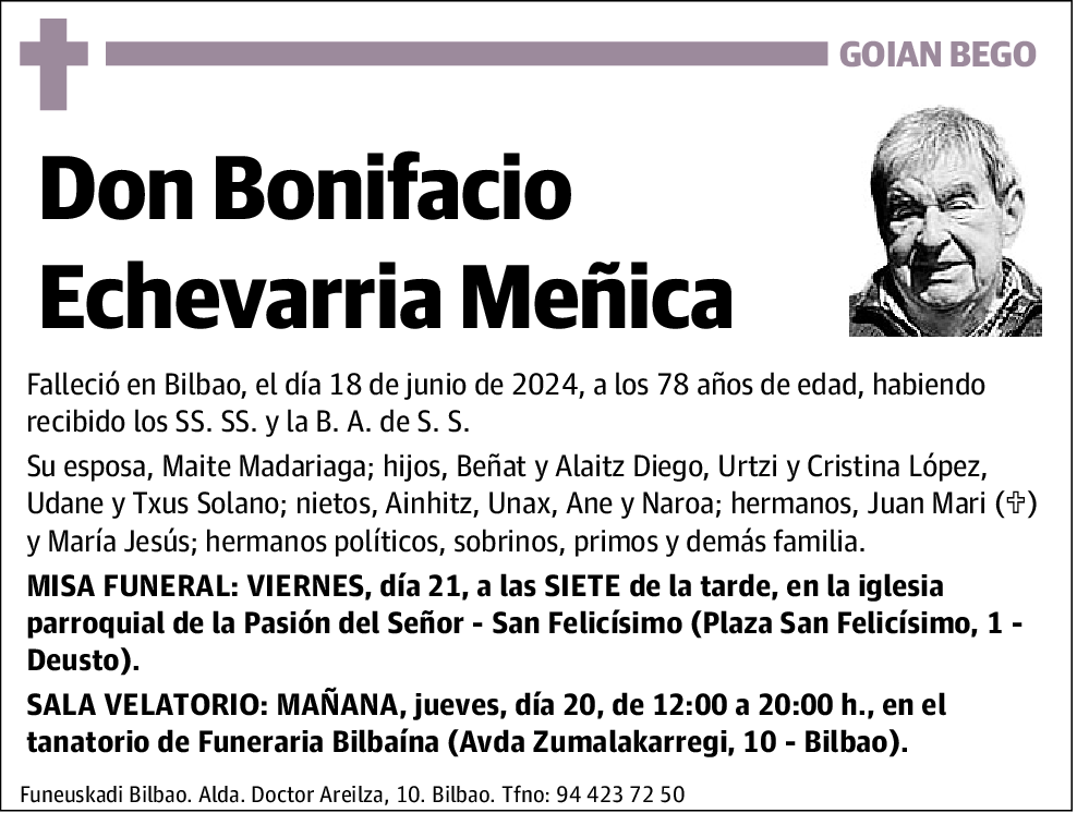 Bonifacio Echevarria Meñica