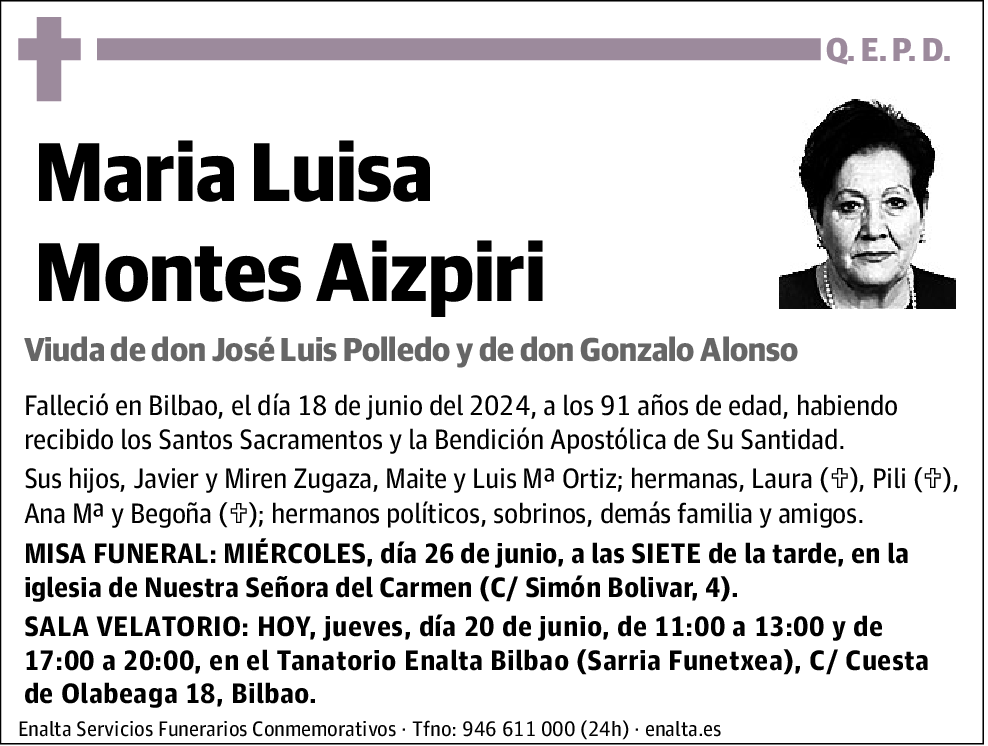 Maria Luisa Montes Aizpiri